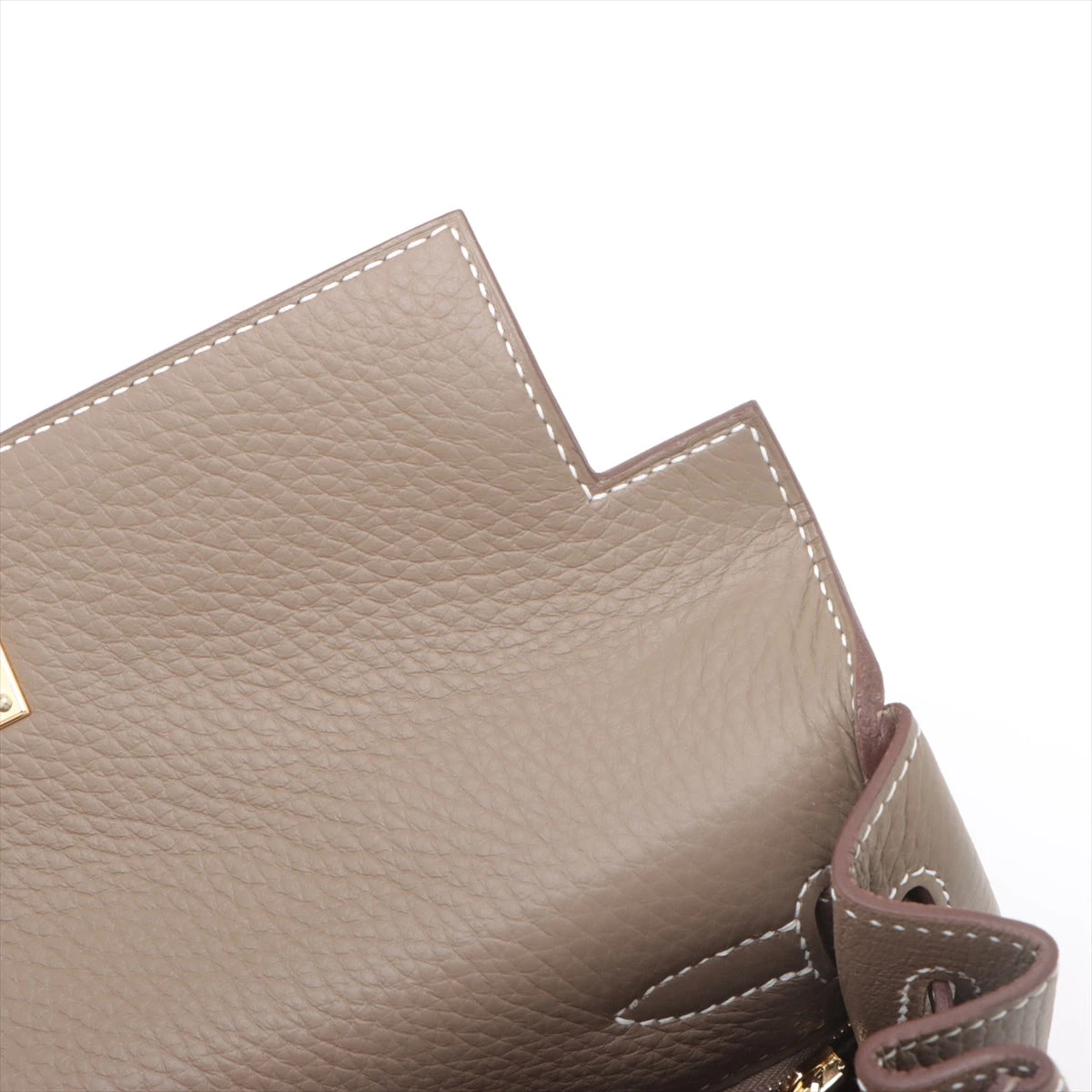 エルメス ケリー28 トリヨンクレマンス エトゥープ ゴールド金具 W 
