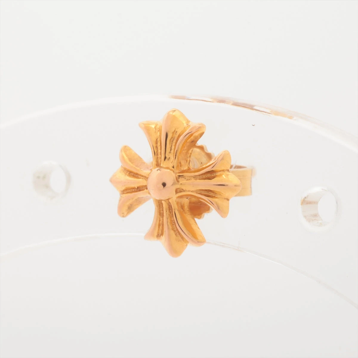 クロムハーツ スタッド CHプラス ピアス(片耳用) 22K×14K 1.1g