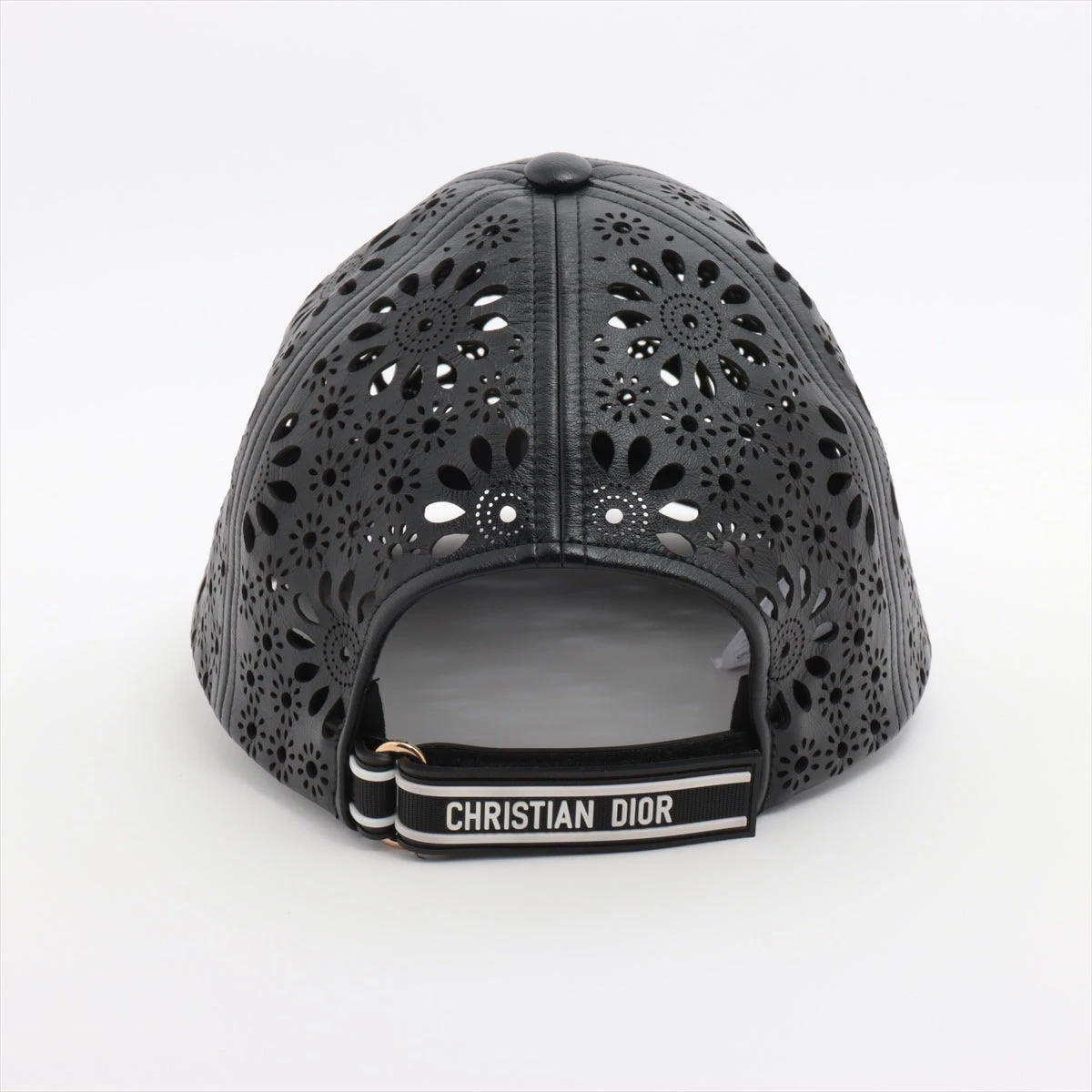 Christian Dior ブラック ワークキャップ 57cm ディオール キャップ 57 レザー ブラック 32DPS922I700 A3456900