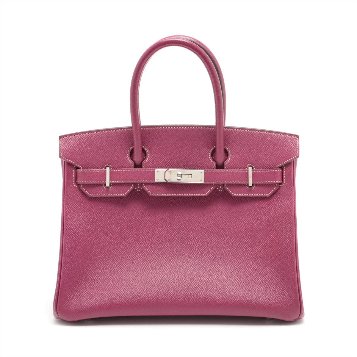 【個包装】エルメス キャンディバーキン30 ヴォーエプソン トスカ×ローズティリアン シルバー金具 刻印不鮮明