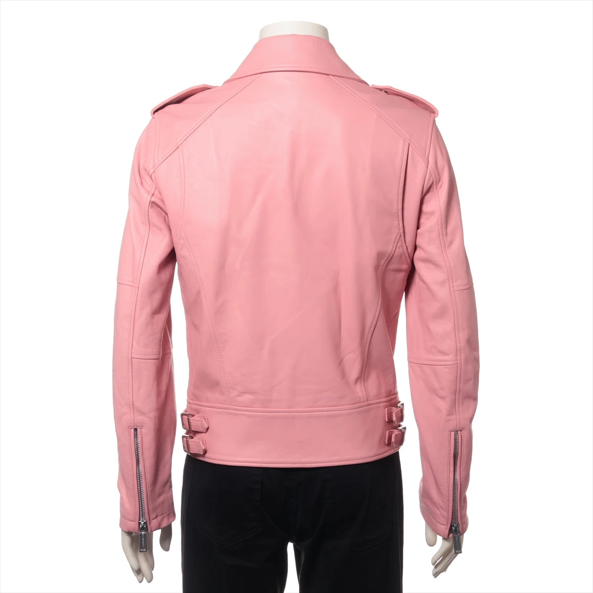 羊皮ジャケット ネイビー・ピンク LL 46 羊皮ジャケット ネイビー