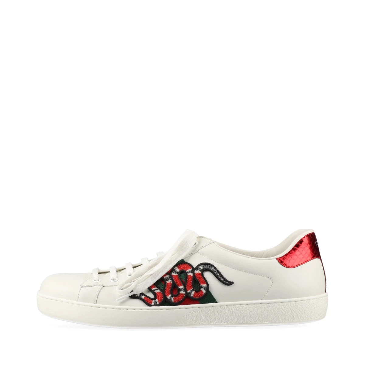 Gucci シェリーライン　 レザースニーカー　グッチ　エース　シューズ グッチ エース レザー スニーカー US11 メンズ ホワイト 456230