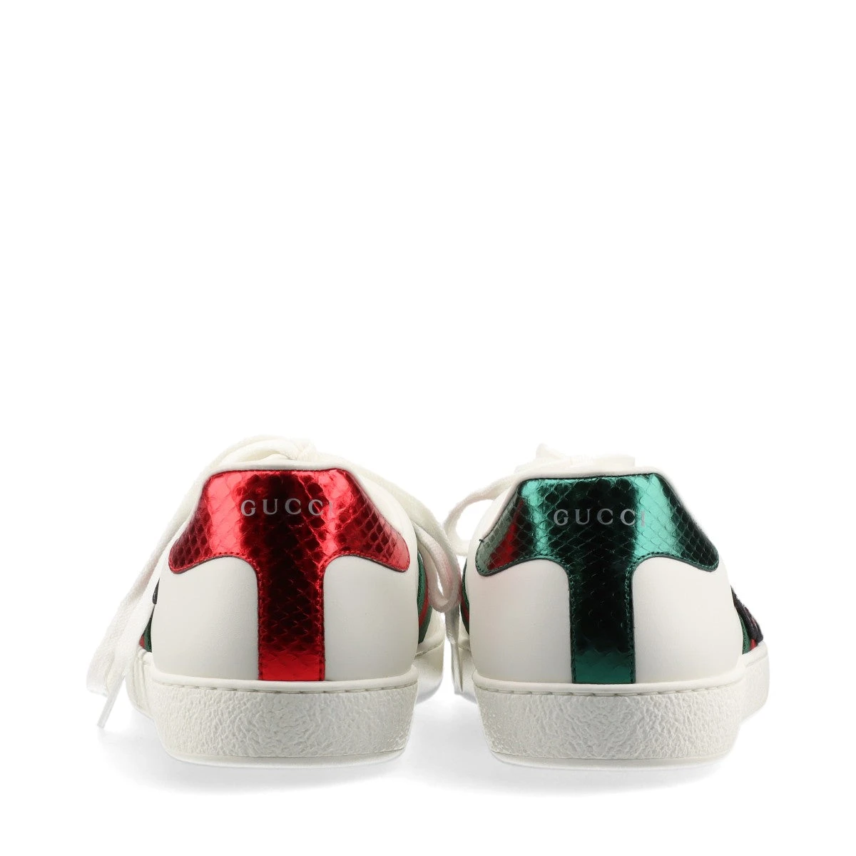 グッチGUCCIシェリーラインビーレザースニーカーシューズ白紺赤ホワイト7 グッチGUCCIシェリーラインビーレザースニーカーシューズ白紺赤
