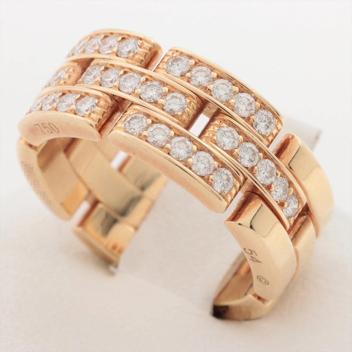 カルティエ マイヨンパンテール ハーフ ダイヤ リング 750(YG) 12.5g