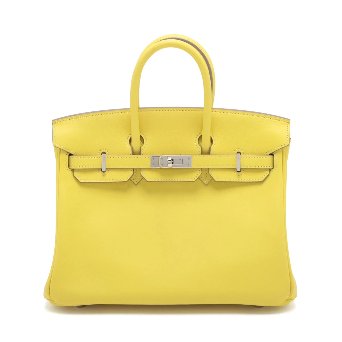 エルメス バーキン25 ヴォースイフト ライム シルバー金具 Y:2020年