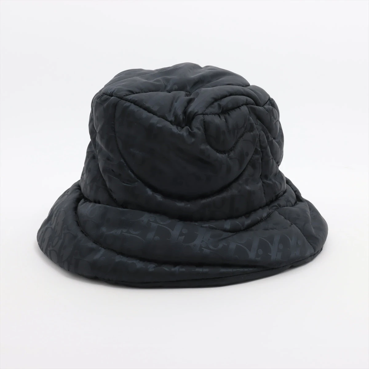 美品 22SS Dior 帽子 バケットハット つば広帽 切替 トロッター 黒