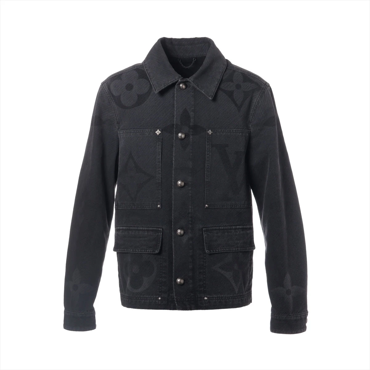 ヴィトン 25SS コットン×ポリエステル デニムジャケット 46 メンズ