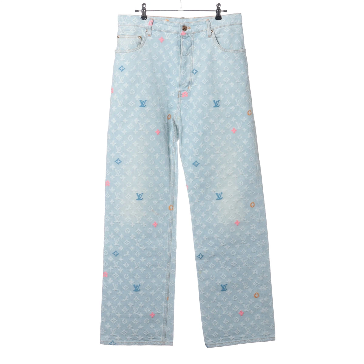 24SS 新作☆大人気☆Louis Vuitton☆フレアパンツ ブルー 24SS 新作☆大人気☆Louis Vuitton☆フレアパンツ ブルー