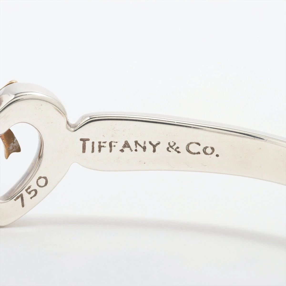 ティファニー TIFFANY ハート リボン バングル ティファニー SV/K18 バングル ハートリボン — セルビー