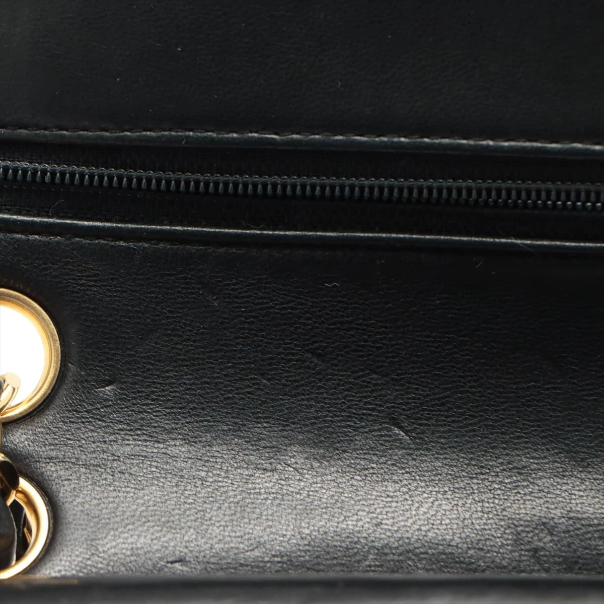 CHANEL マトラッセ ダブルフラップ ラムスキン ブラック ゴールド金具 CHANEL シャネル マトラッセダブルフラップチェーンショルダーバッグ