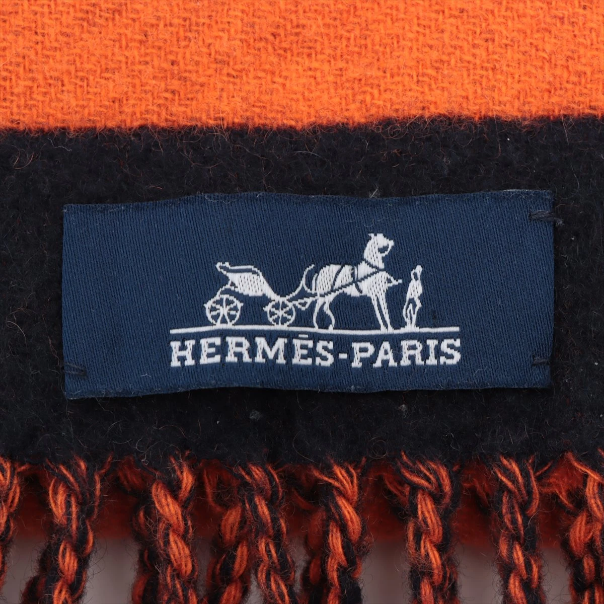 エルメス HERMES マフラー ラブストーリー カシミヤ マリン×オレンジ エルメス ラブストーリー マフラー カシミヤ オレンジ×ネイビー