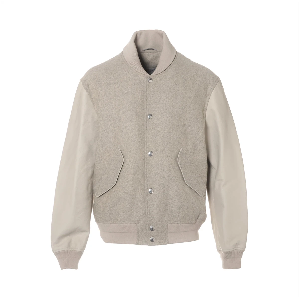 ディオール カウレザー ジャケット 48 メンズ グレージュ 483L428A0700