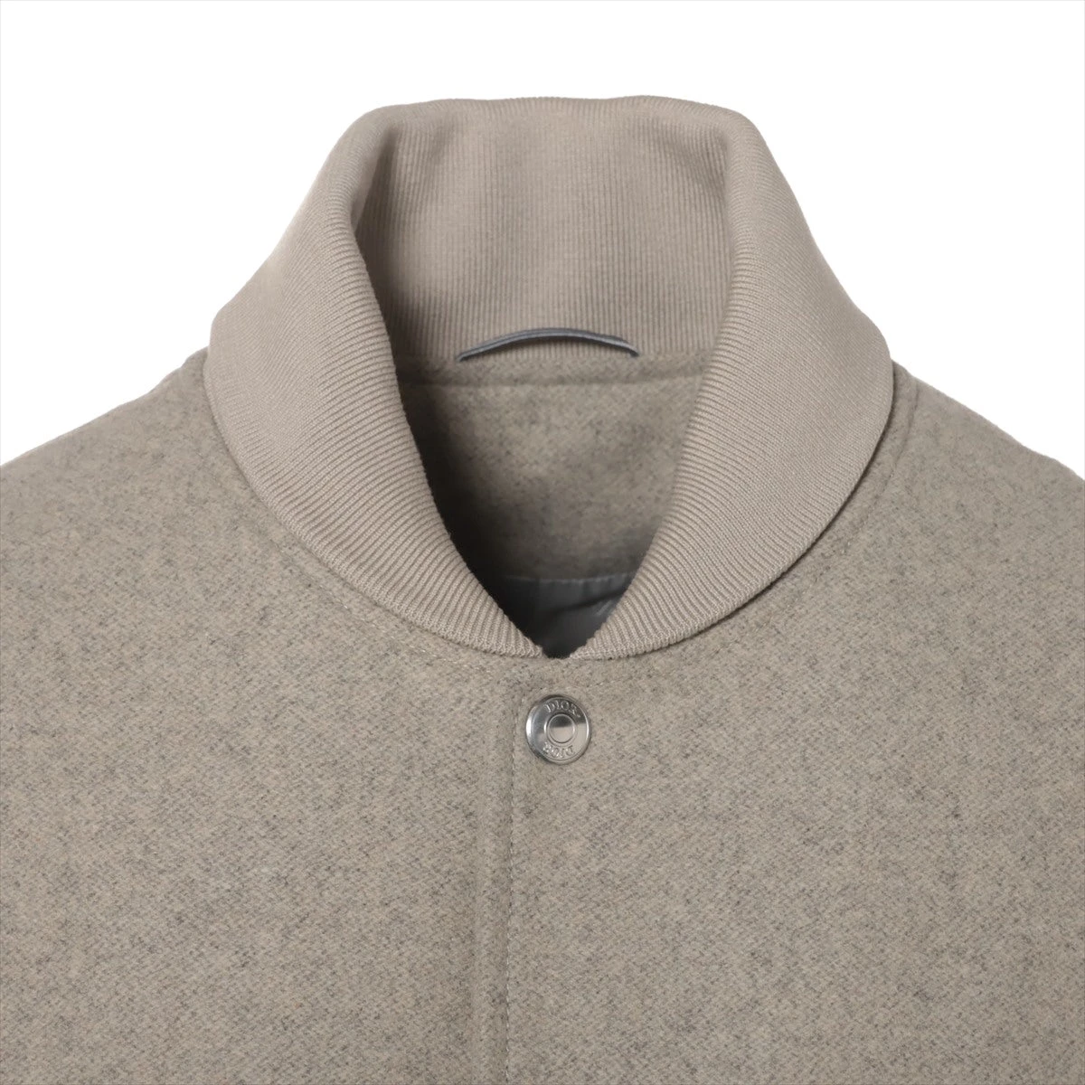 ディオール カウレザー ジャケット 48 メンズ グレージュ 483L428A0700