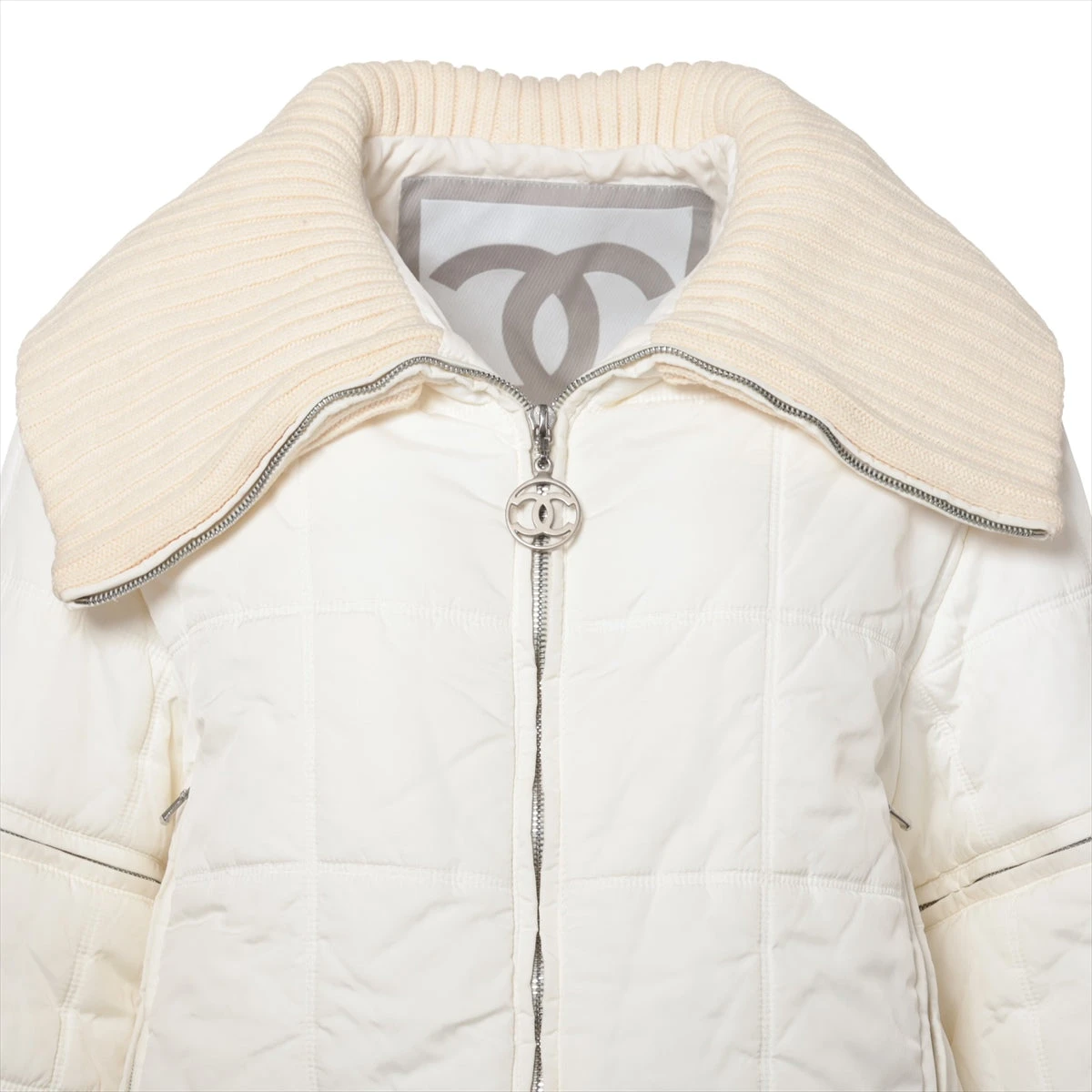 シャネルスポーツ ココマーク 00A ナイロン 中綿ジャケット 36