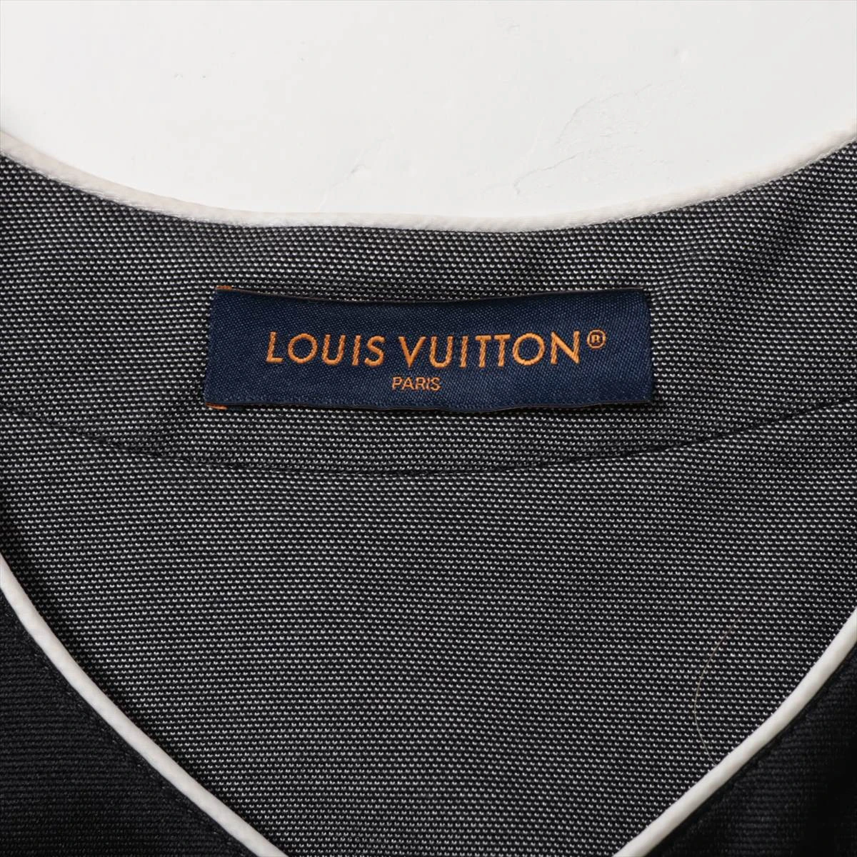 ルイ・ヴィトン LOUIS VUITTON 半袖シャツ 23SS コットン×ポリエステル シャツ RM231 ベースボールシャツ XL ブラック LOUIS VUITTON ルイヴィトン 23SS baseball shirt ベースボール