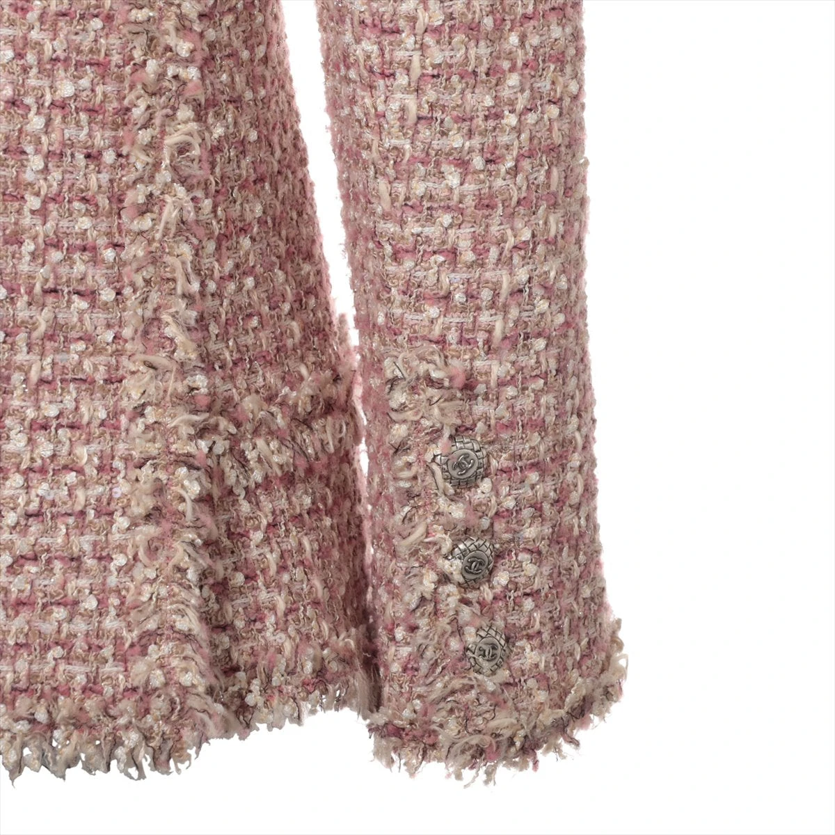 シャネル ココボタン 06C レーヨン×シルク ジャケット 40 レディース