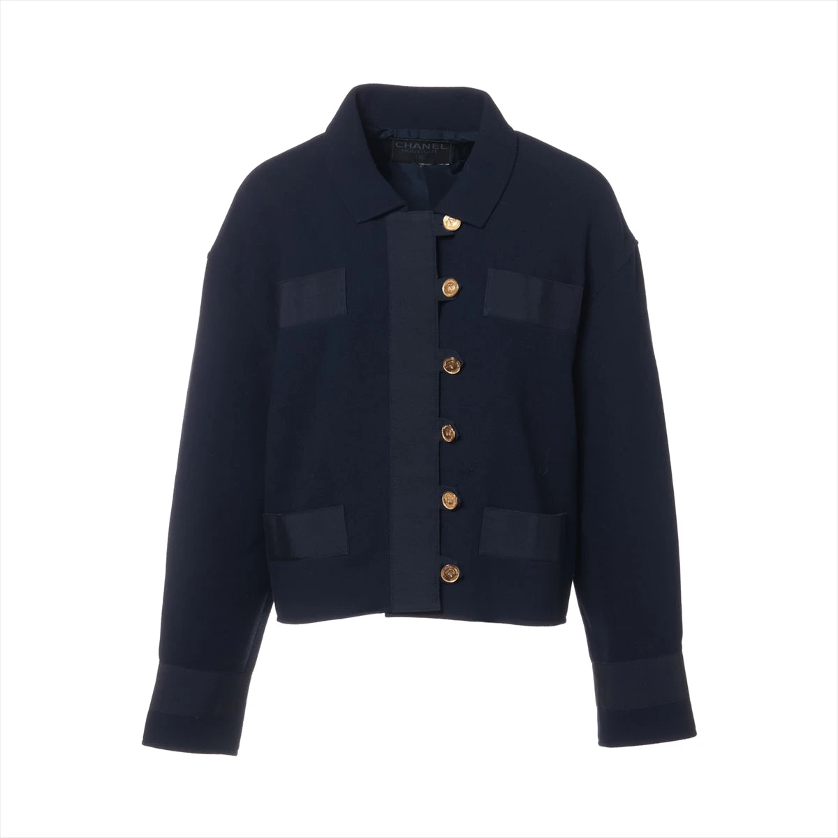 シャネル 素材不明 ジャケット サイズ不明 レディース ネイビー 品質  