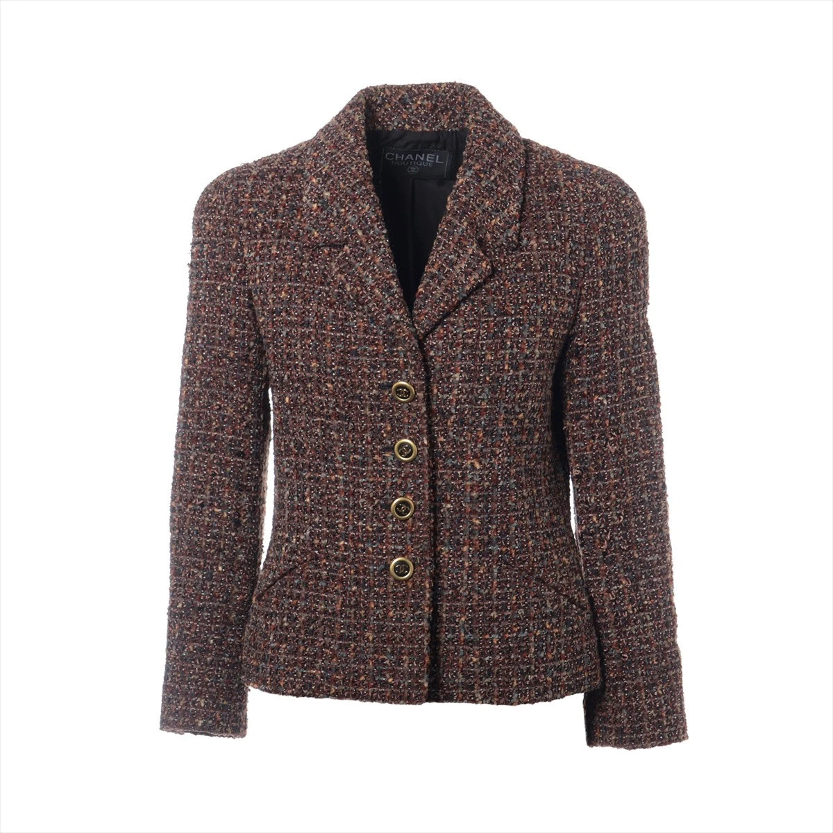 シャネル ココボタン ウール×レーヨン ジャケット サイズ不明  