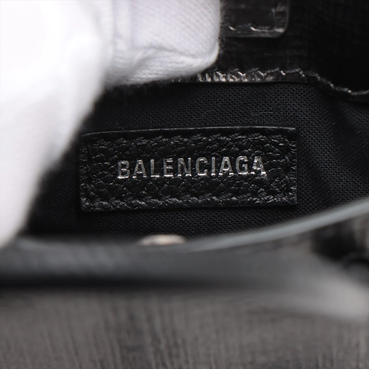 バレンシアガ ショッピングフォンホルダー レザー 2WAYショルダー