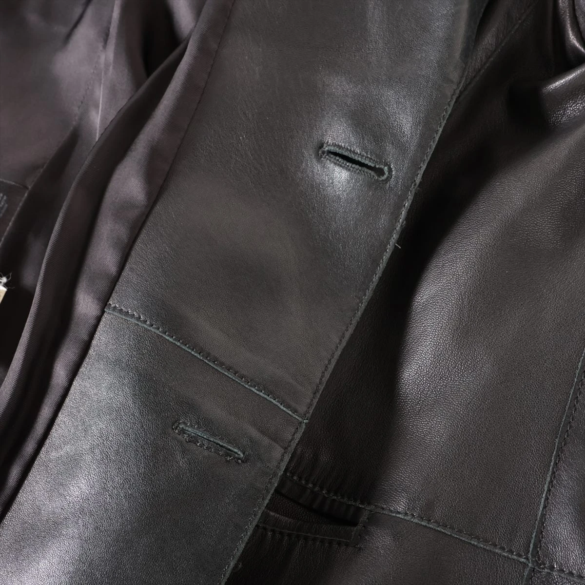 Giorgio Armani レザージャケット ラム 黒タグ BORGO21 ジョルジオアルマーニ ラム レザージャケット メンズ ブラック