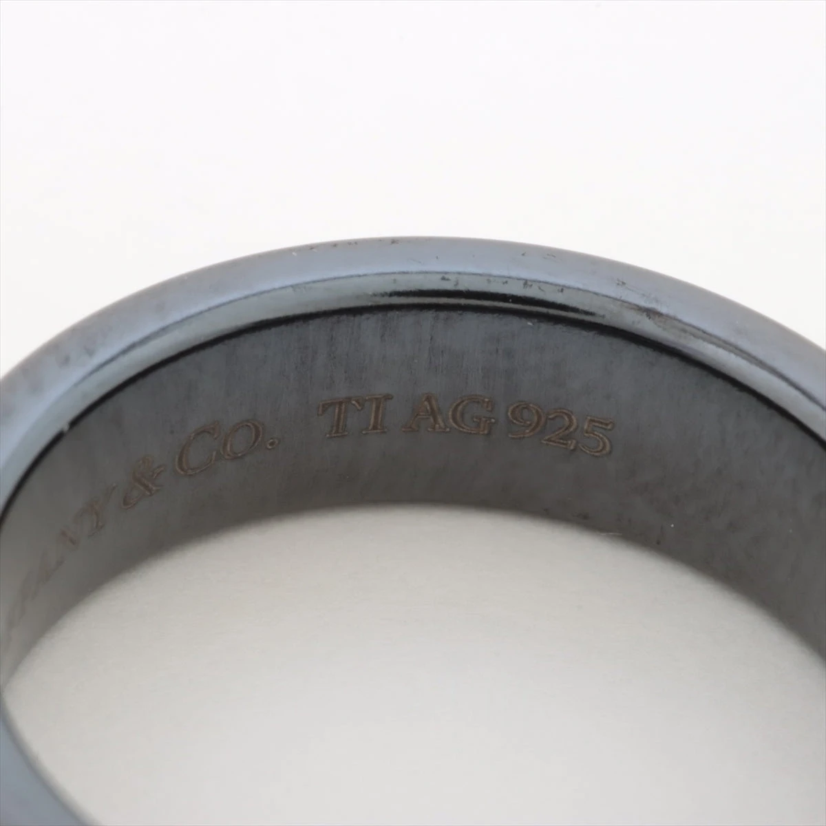 超希少 ティファニー Tトゥー バンド リング 23号 Ag925 チタン 超希少 ティファニー Tトゥー バンド リング 23号 Ag925 チタン