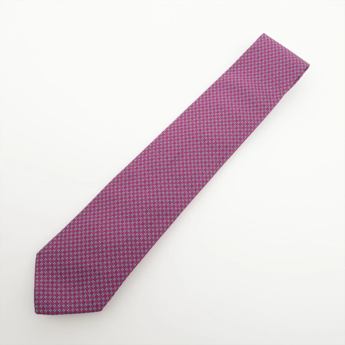 エルメス ネクタイ シルク パープル A3265049｜中古ブランド品