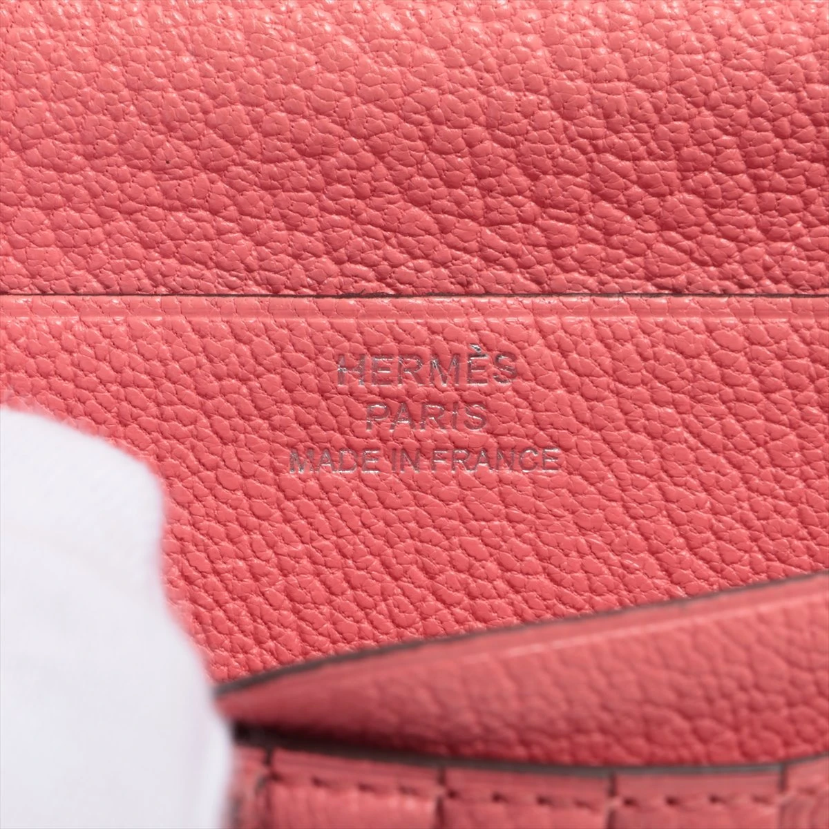 【Hermes】希少 可愛いピンク 金具/シルバー☆ ベアン Combine エルメス ベアン コンビネ ミニウォレット ローズアザレ