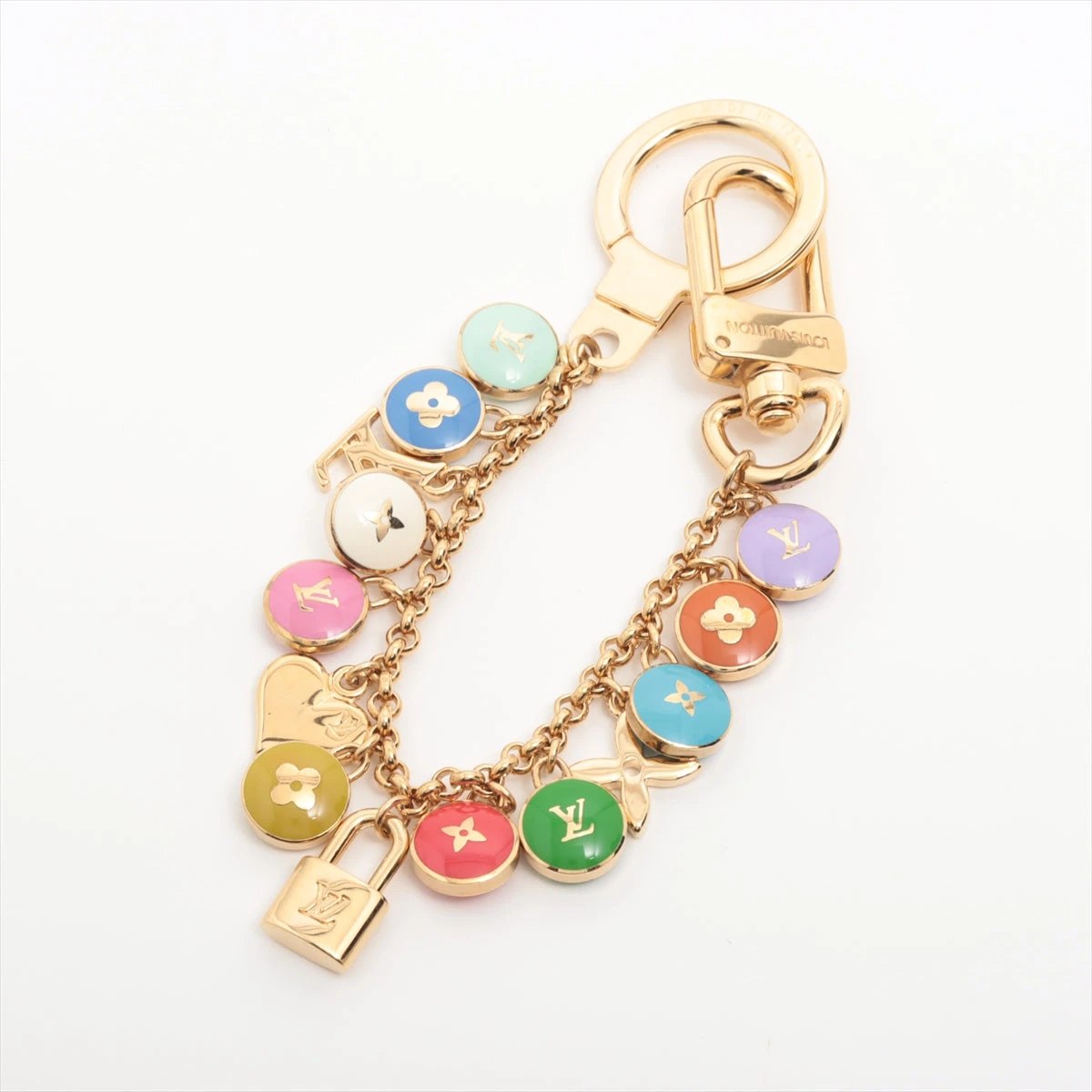 ヴィトン M65380 ポルトクレ シェンヌ バスティーユ チャーム GP