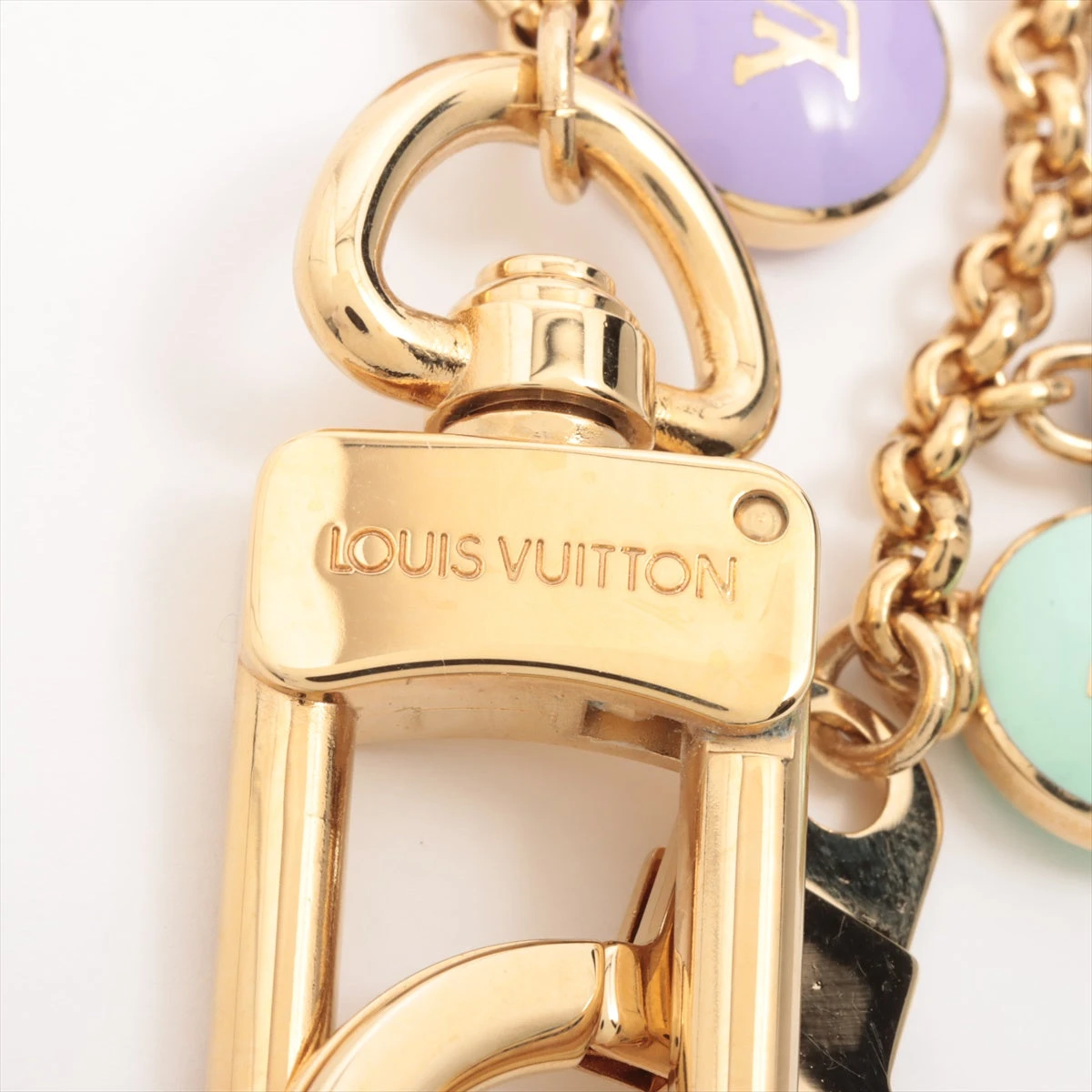 ヴィトン M65380 ポルトクレ シェンヌ バスティーユ チャーム GP