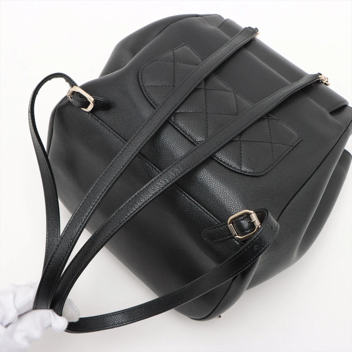 Chanelバックパック　ビジネスアフィニティ　キャビアスキン　マトラッセ CHANEL 中古良品 シャネル ビジネスアフィニティ バックパック