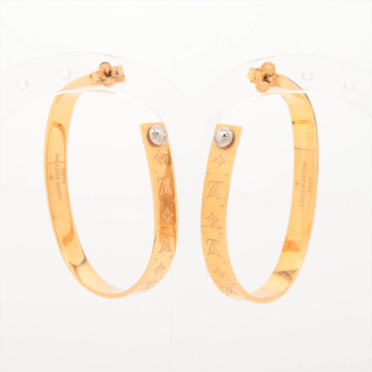 Louis Vuitton ゴールド フープピアス ルイヴィトン LOUIS VUITTON ピアス モノグラム フープ ピアス M00220