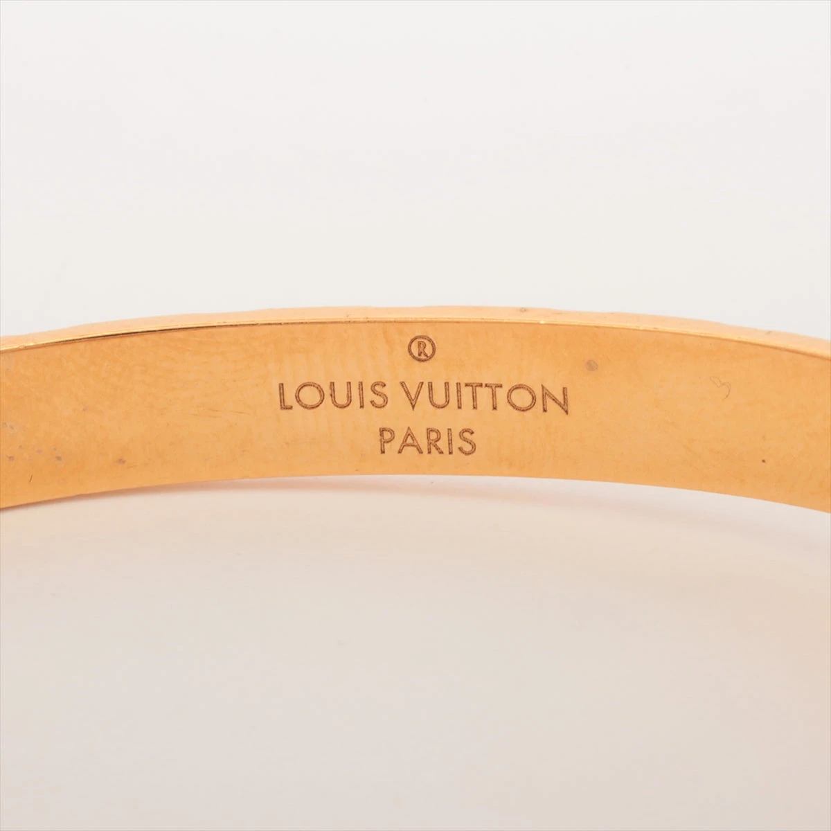 Louis Vuitton ナノグラム フープピアス ゴールド M00220
