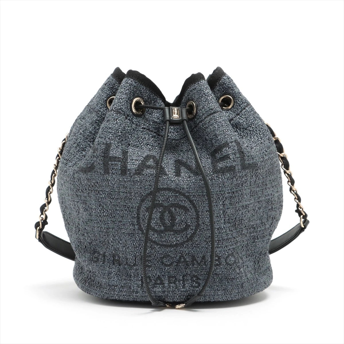 M*✨様 シャネル　ストローバッグ　希少　ネイビー M*✨様 シャネル ストローバッグ 希少 ネイビー