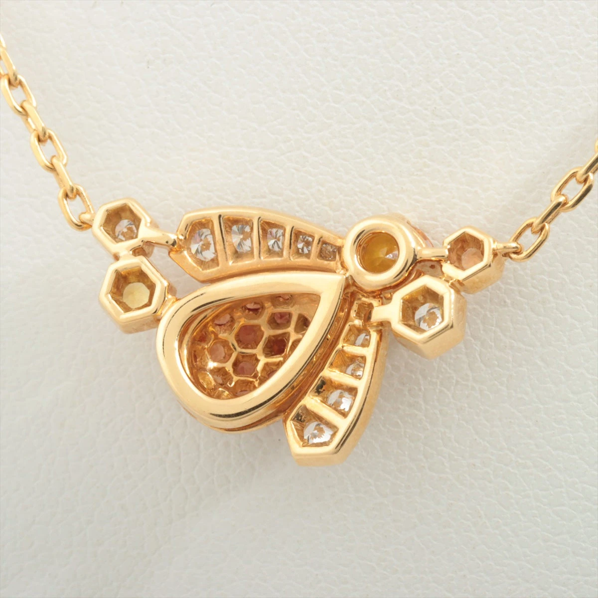 ショーメ アトラップ・モワ Au750 ネックレス ショーメ アトラップモワ ミツバチ イエローサファイア シトリン