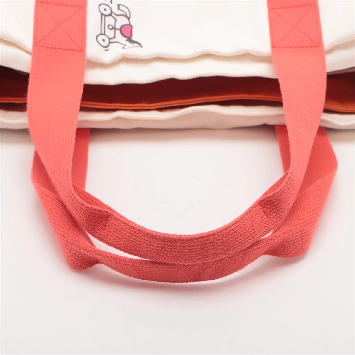 エルメス マザーズバッグ キャンバス ホワイト シルバー金具 A3448403 