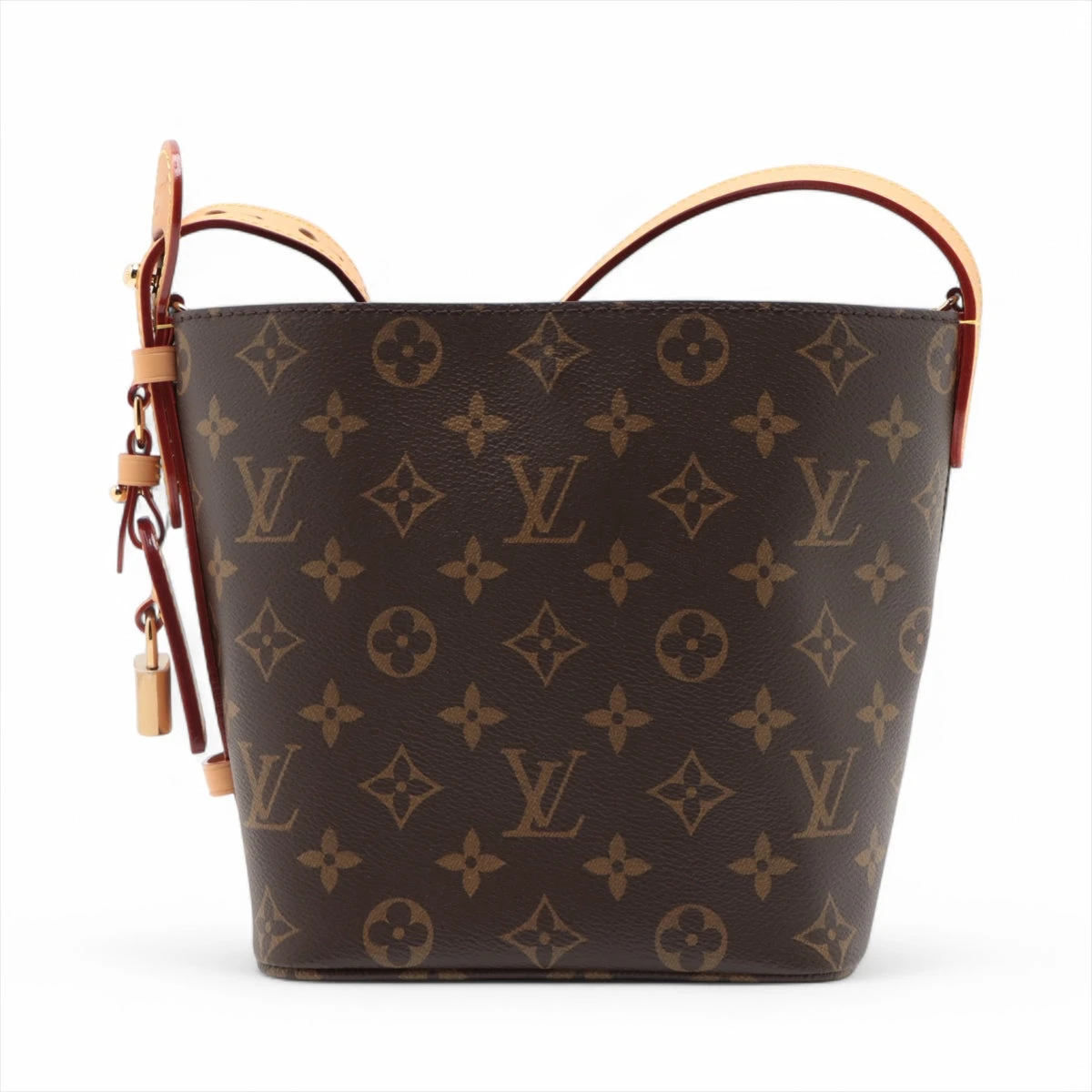 【美品】Louis Vuitton モノグラム　オペラBB 正規品 ルイヴィトンバンドーBB モノグラム バッグ柄 茶系 レディース