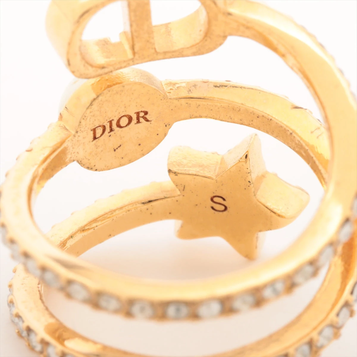 Dior☆プチ CD リング DIOR | Petit CD リングセット メタル & クリスタル