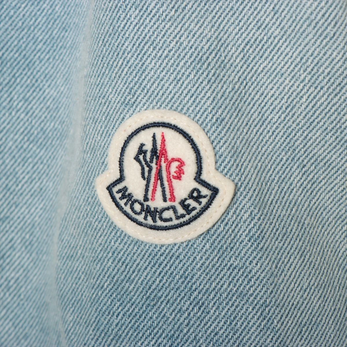 モンクレール 23年 コットン×ナイロン デニムジャケット 1 レディース