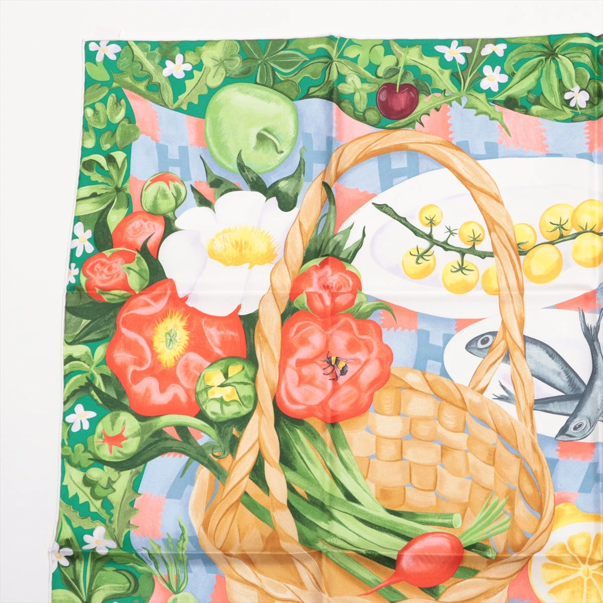 エルメス カレ90 sous les oranges オレンジの木の下で シルク