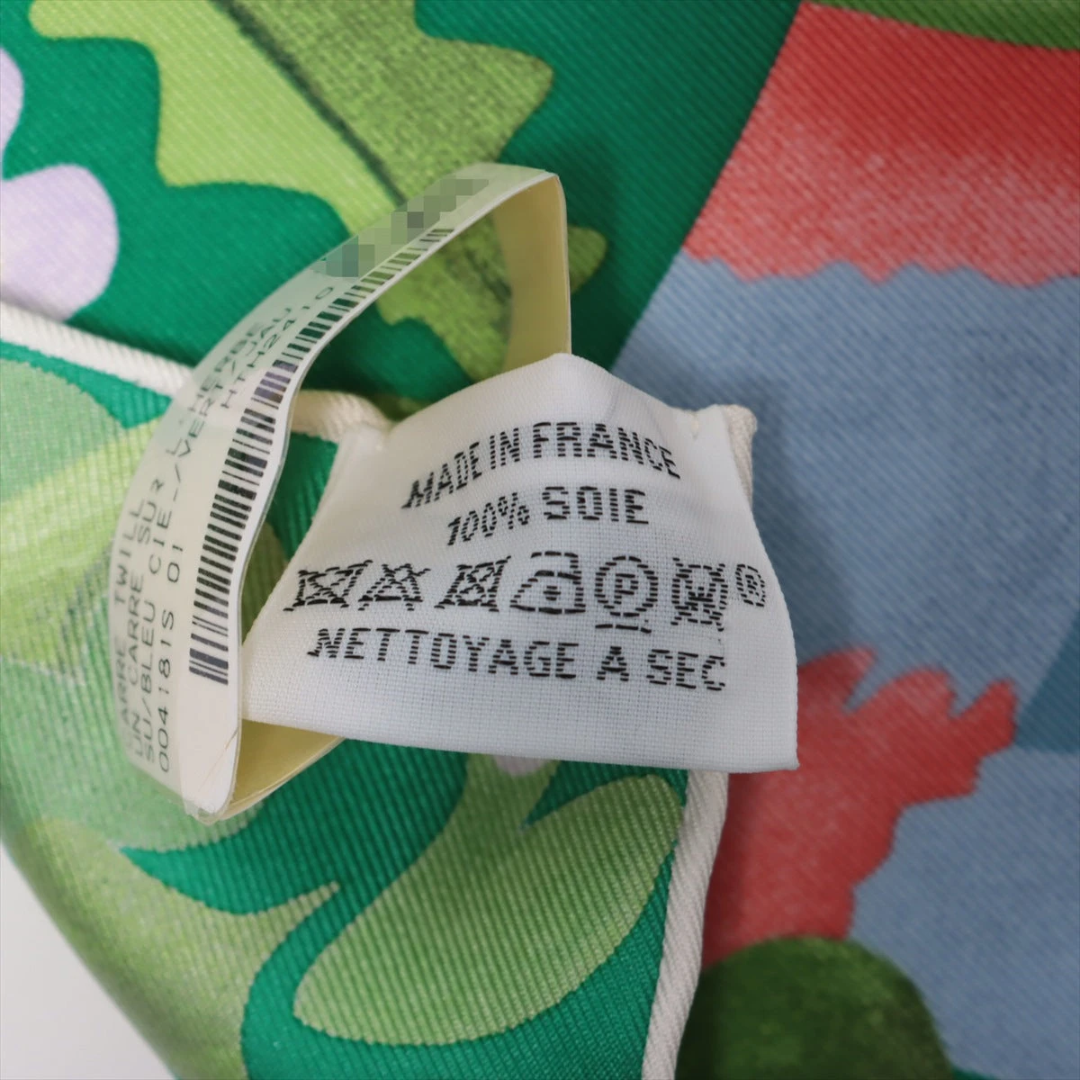 エルメス カレ90 UN CARRE L'HERBE 草上のカレ スカーフ シルク