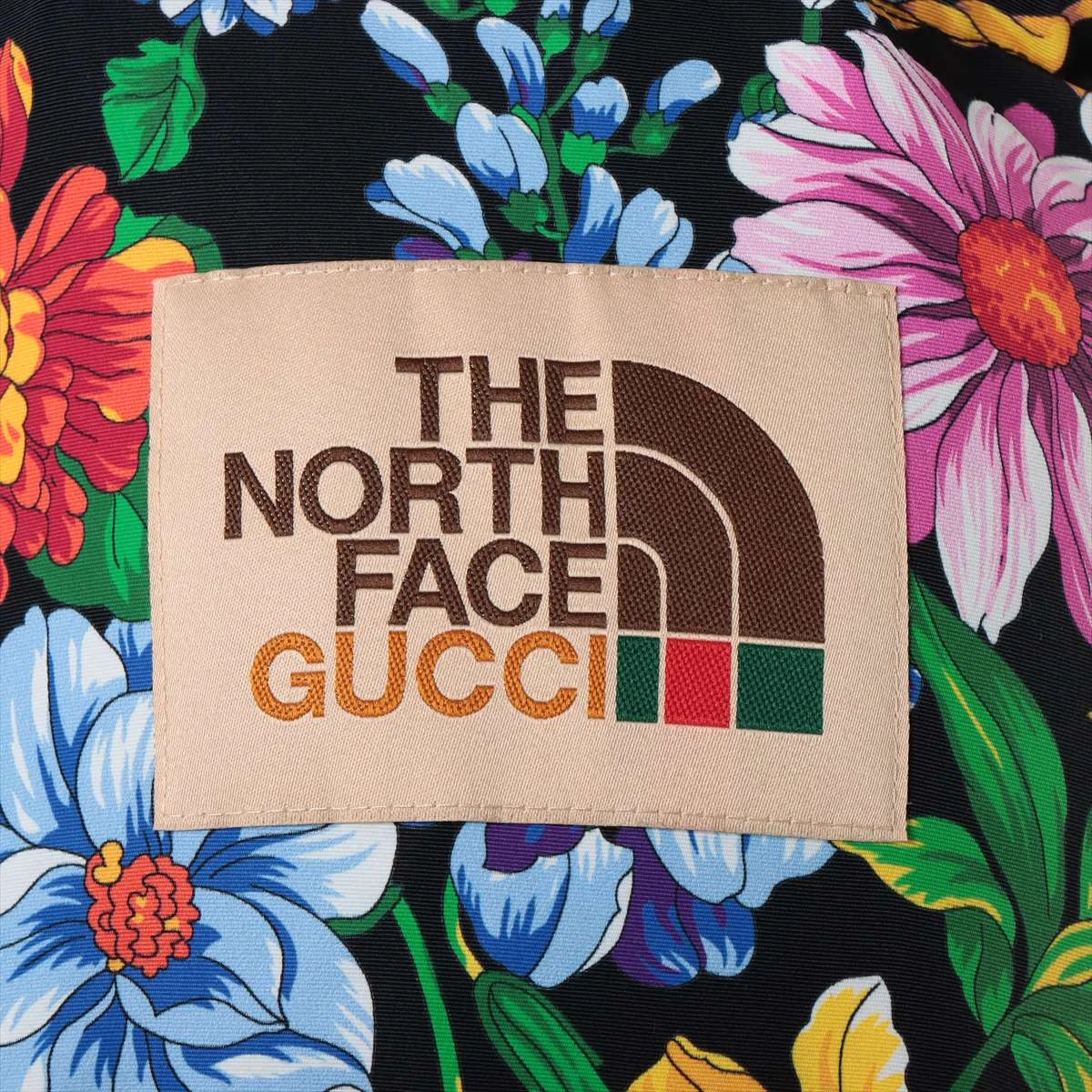 グッチ×ノースフェイス ポリエステル×ナイロン ダウンジャケット M