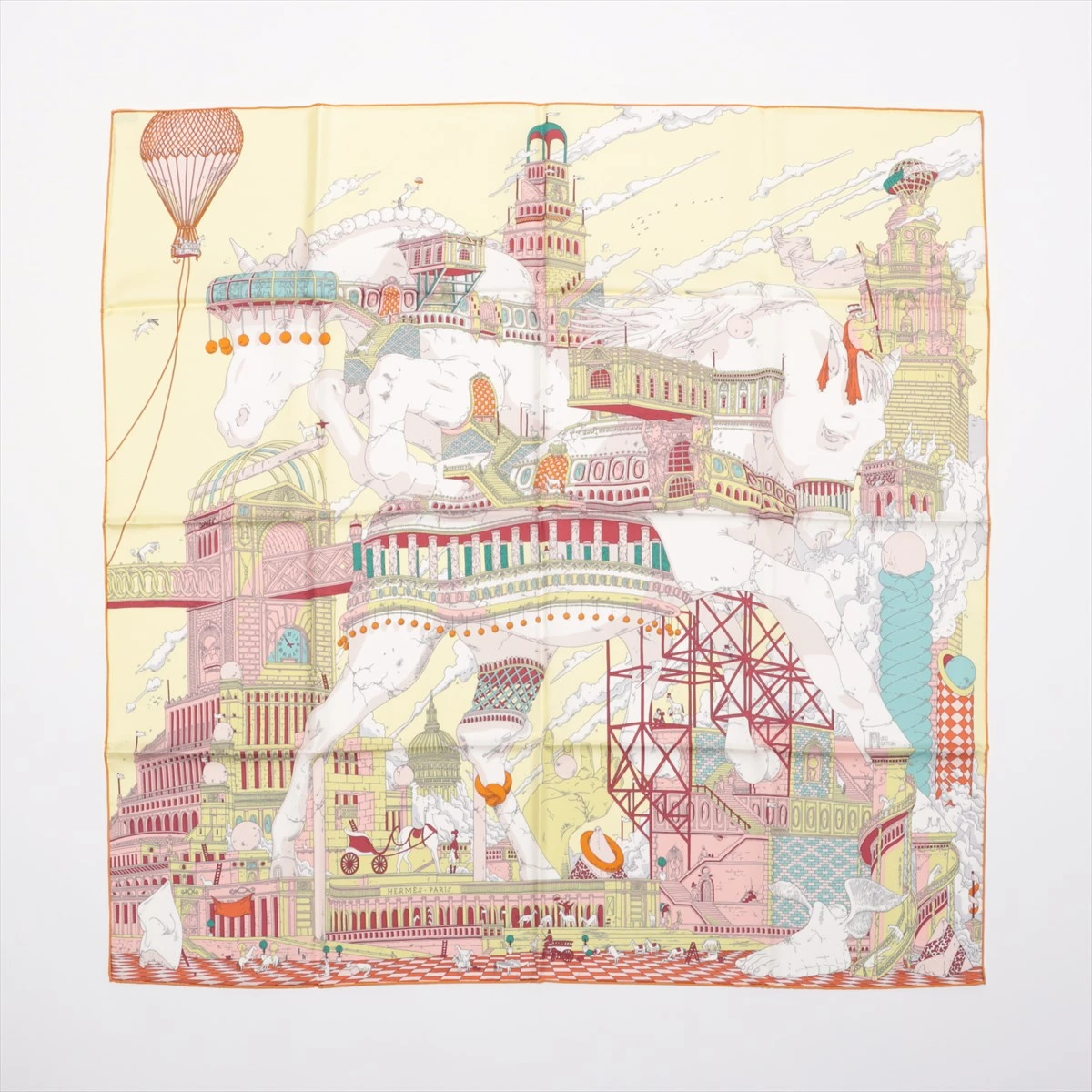 楽天 HIPPOPOLIS カレ90 エルメス イポポリス シルク スカーフ 小物