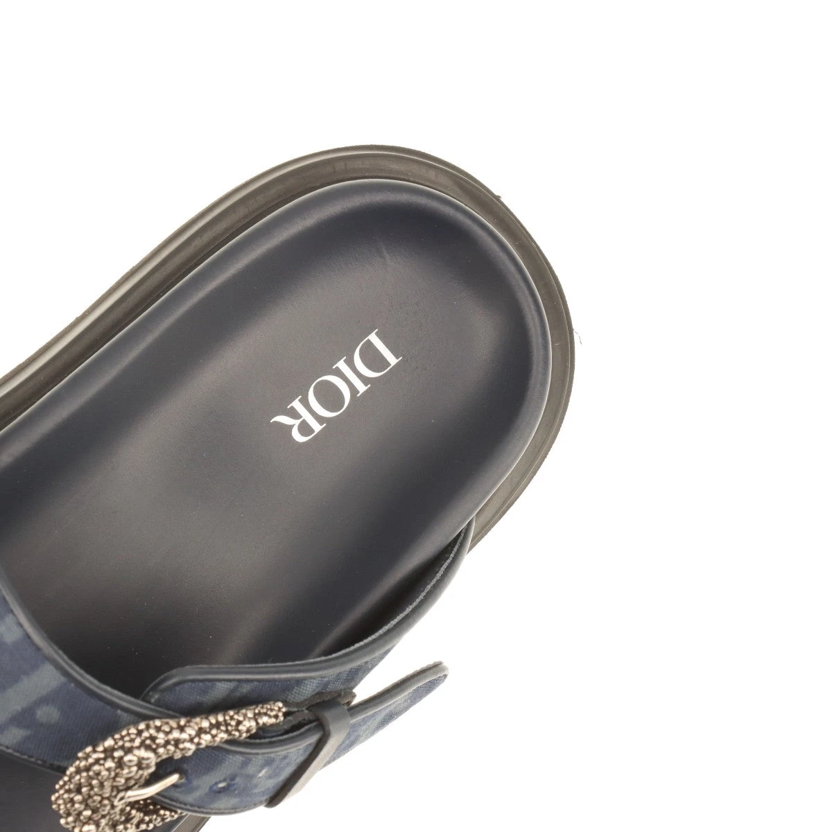 ディオール×デニムティアーズ キャンバス×レザー サンダル 41 メンズ