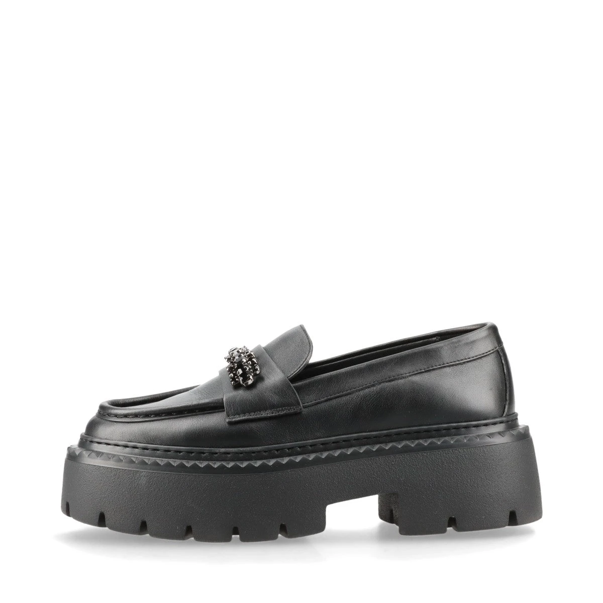 JIMMY CHOO ビジューディテール　ローファー ジミーチュウ レザー ローファー 36 レディース ブラック TORRI