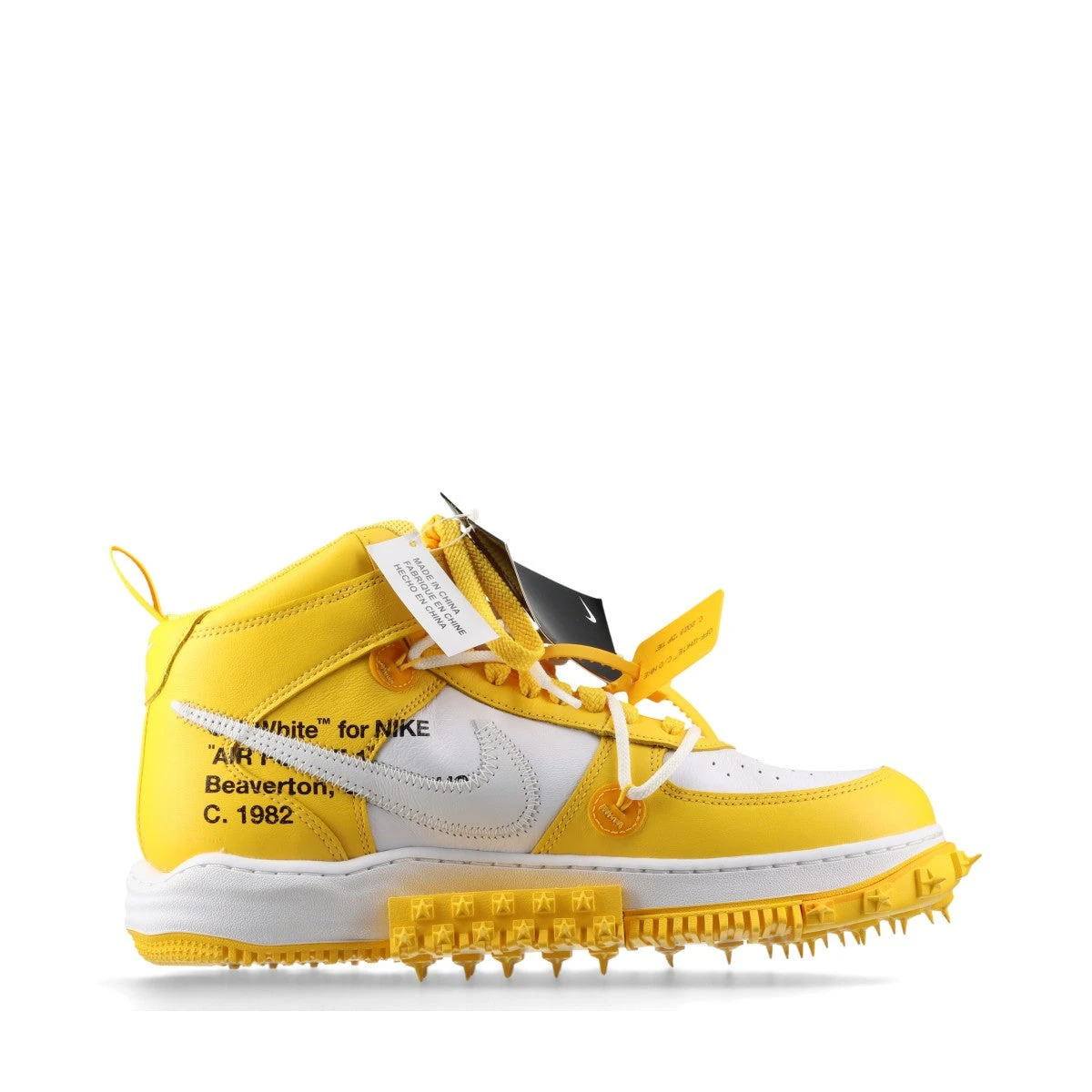 ナイキ×オフホワイト AIR FORCE 1 MID SP レザー ハイカット