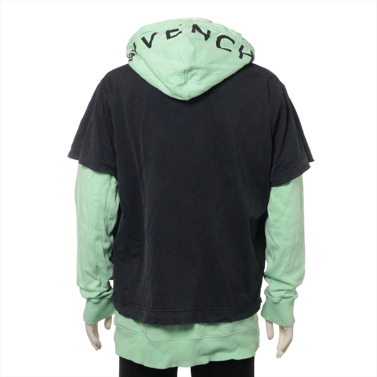 GIVENCHY ダメージ加工 パーカー ブラック S 【公式通販】