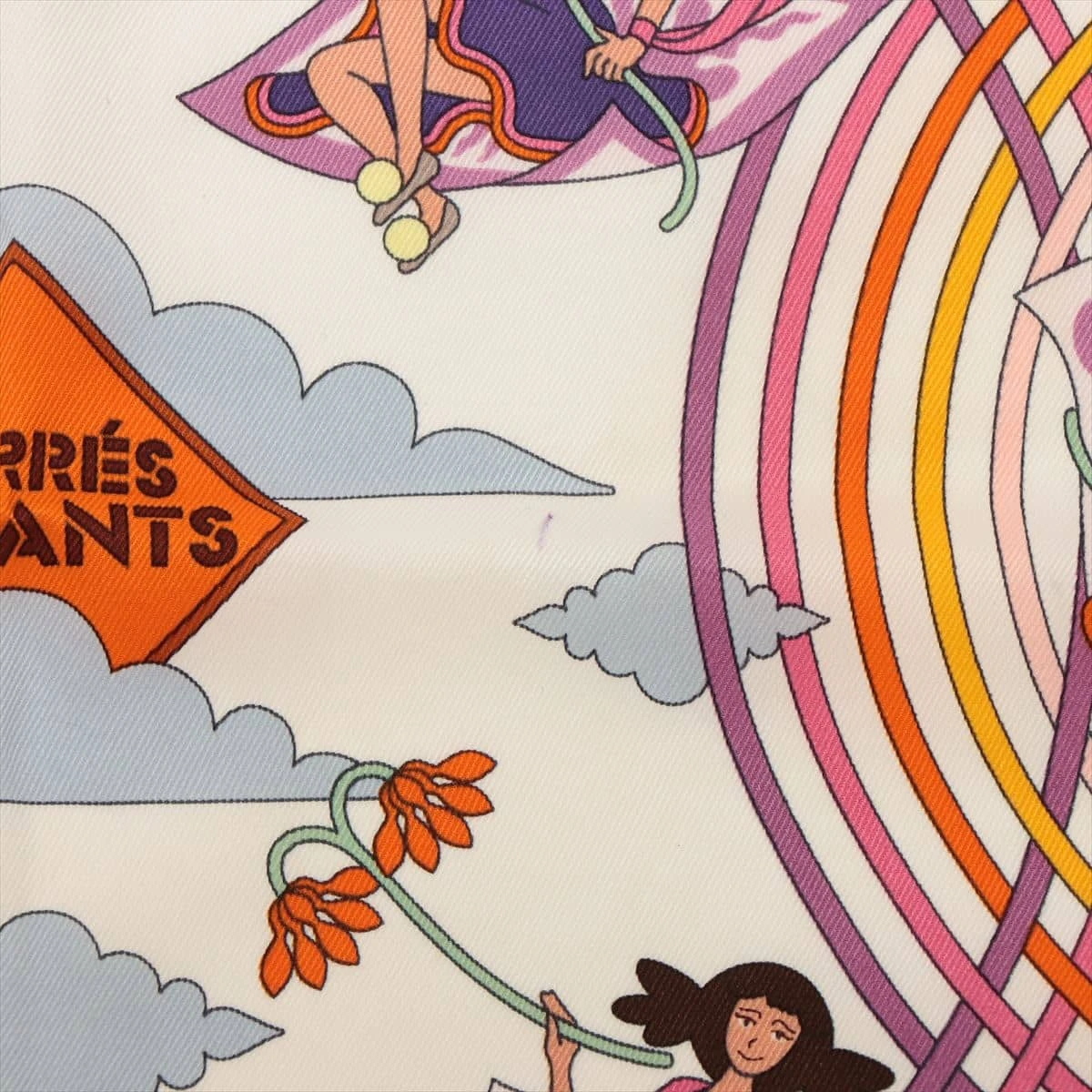 HERMESカレ70 CARRES VOLANTS 空飛ぶカレ スカーフ エルメス カレ70 CARRES VOLANTS 空飛ぶカレ スカーフ シルク