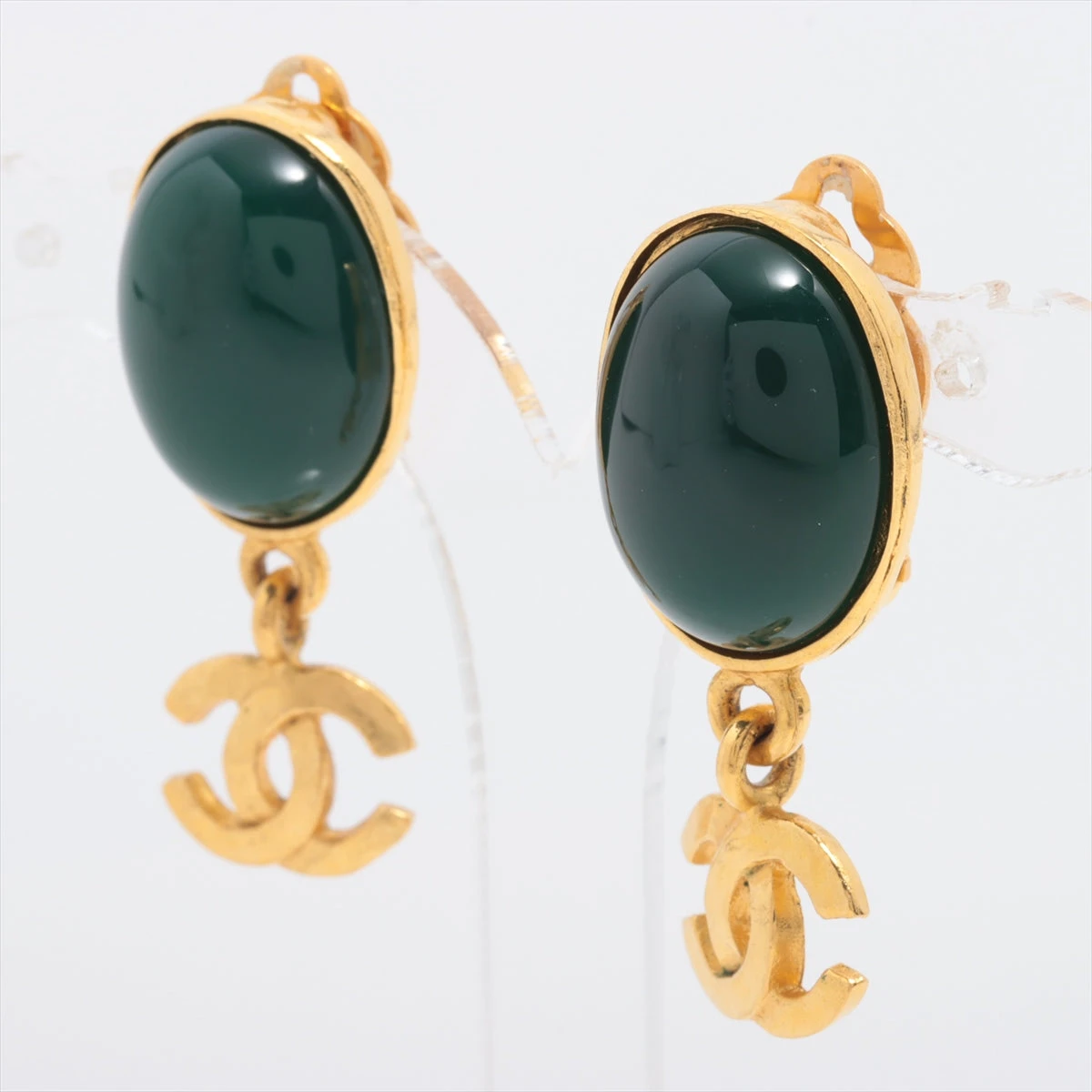 CHANEL #apza シャネル イヤリング グリポア 96A ゴールド 茶