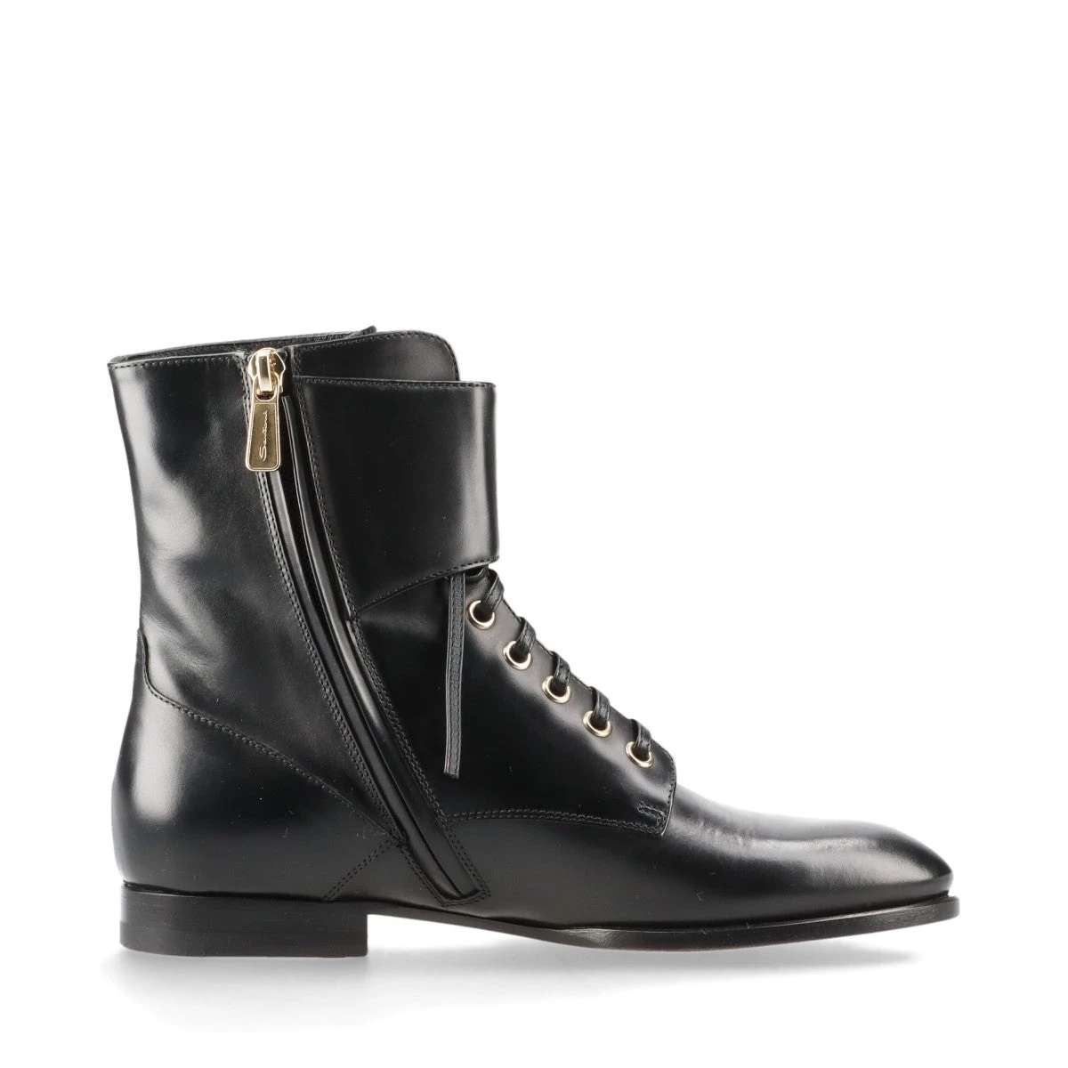 【イヴサンローラン】(36) スタッズブーツ レースアップ ブラック レザー イヴサンローラン】(36) スタッズブーツ レースアップ ブラック レザー