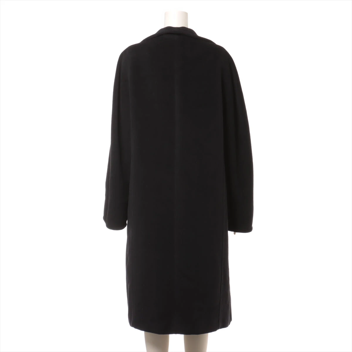 マックスマーラ ウール×カシミヤ コート 44 レディース ブラック 裾に